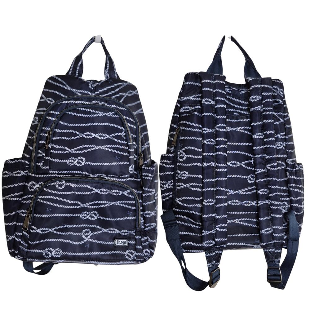 Lug Hatchback Backpack Bag Blue White NEW NWOT
